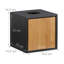 Bamboo Square Facial Tissue Box,Durable And Moisture Resistant