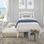 Lit plateforme en bois massif avec lit gigogne Elliana-406138513-406138514