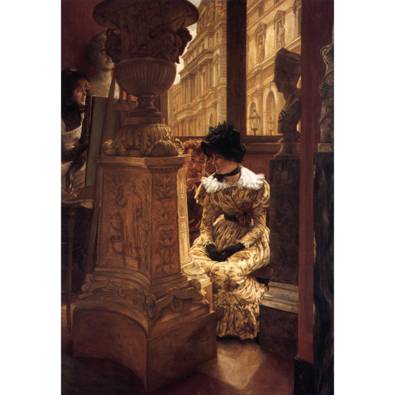 En el Louvre (L'Esthétique) (de 1883 à 1885), H 18 po x l 14 po x P 1,5 po