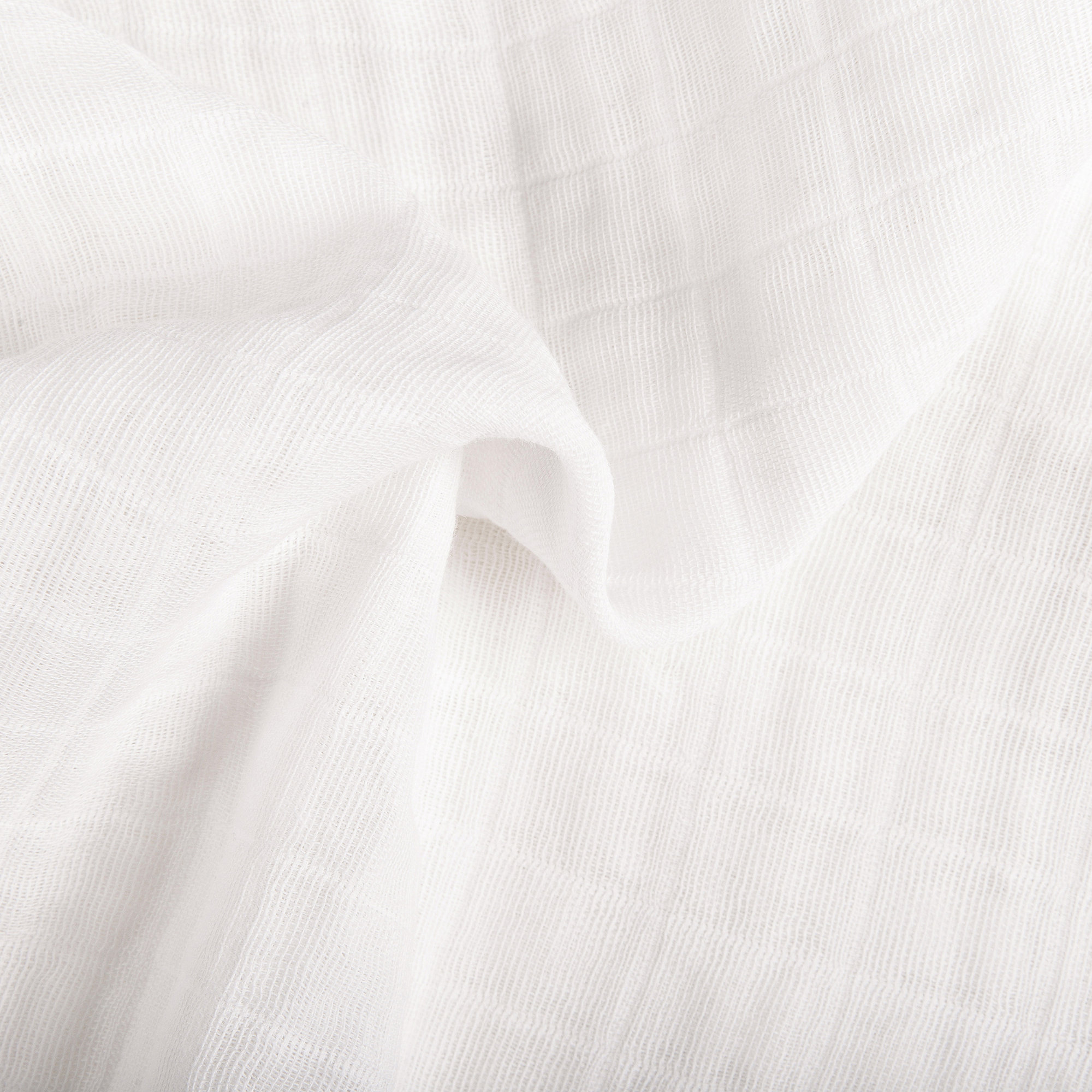 Plain White Muslin Mini Fitted Sheet