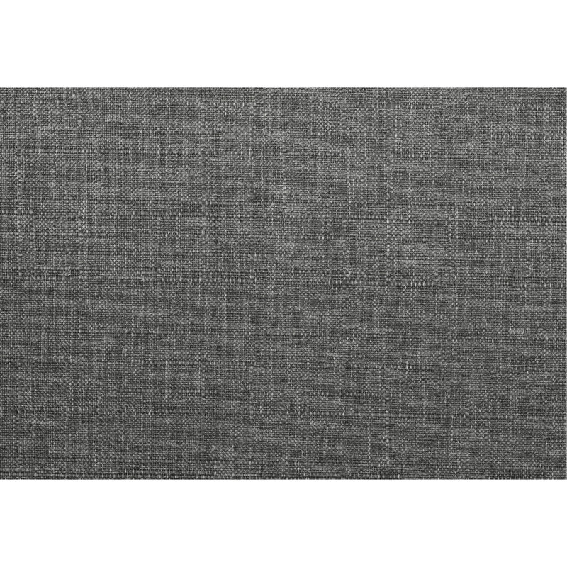 Revêtement gris texturé transitionnel avec structure en bois massif et rembourrage en mousse à finition antique