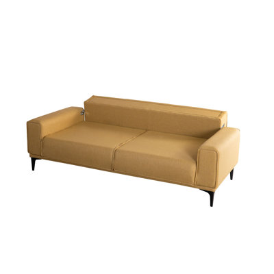 Dom 89.76'' Slipcovered Velvet Sleeper Sofa