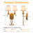 Vintage Gold Seale 2-Light French Country Candle Style Wall Light With Linen Shades Antique Brass Iron Wall Lamp For Living Room Bedroom Hallway ETL UL Listed