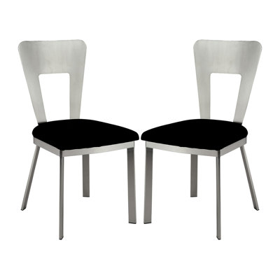 Microfibre et chaises d'appoint en métal