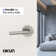 Terra Privacy Door Lever with Push Button and Round Rosette