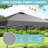 10X10 Pop Up Canopy  Tent With One Push Setup,  Instant Portable Shelter With Sandbags, Gray-123311101-123311103