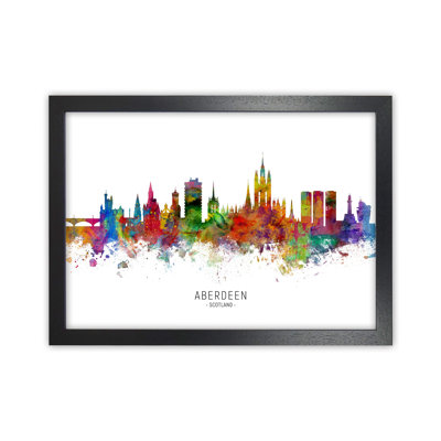 Aberdeen Scotland Skyline by Michael Tompsett - 1 Piece Wall Art