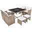 Ensemble de salle à manger Buttram vidaXL-816653722-816653730-816653732