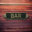 Bar Door Sign