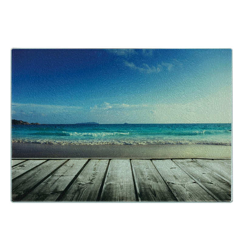 Planche à découper en verre trempé Ambesonne