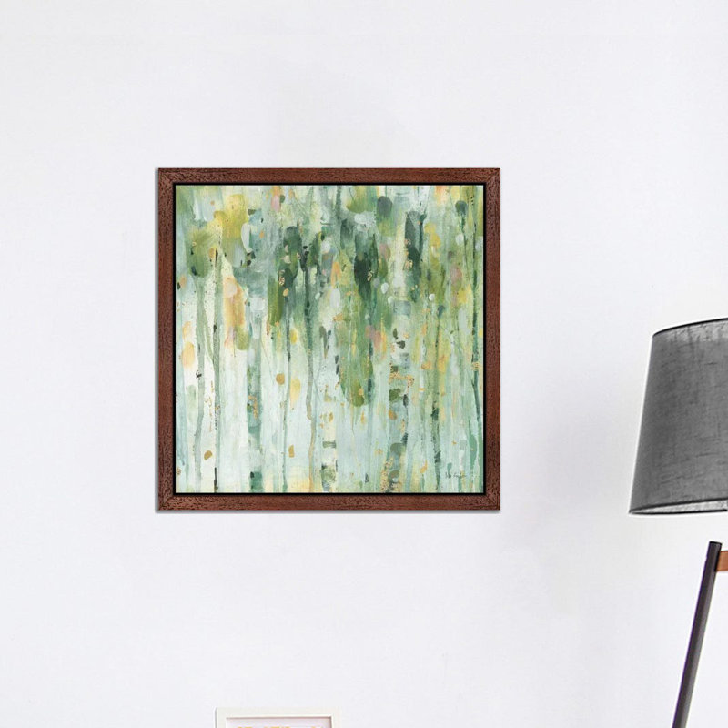 The Forest II by Lisa Audit - Painting on Canvas, 45.72 cm H x 45.72 cm W, White Floater Frame