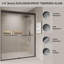 Porte de douche coulissante double 72 "H-115722976