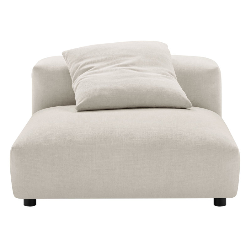 Solace 4-Piece Modular Upholstered Sectional Sofa, Salt Fabric