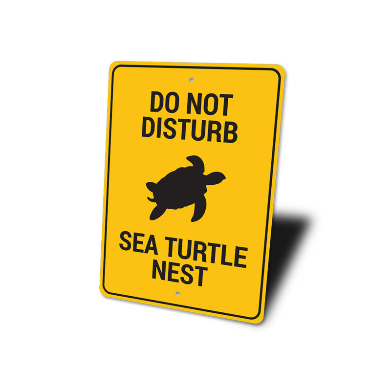 Signe de nid de tortue de mer, H 18 po x l 12 po x P 0,06 po