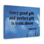 Perfect Gift James 1:17 - Wrapped Canvas Print-33160251