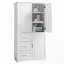 Armoire de rangement haute et large avec trois tiroirs-1757890455