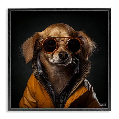 «Stylish Dog» sur estampe numérique par Roozbeh Bahramali