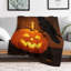 Jeté en flanelle de luxe Glowing Jack O Lante-133004567