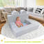 6 pièces Canapé pour tout-petit pour enfant, canapé pour chambre à coucher, salon, jouet en mousse, gris