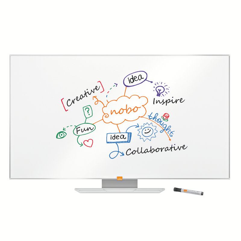 Wall Mounted Whiteboard, 69.80cm H x 122.9cm L
