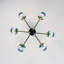 Glass Bubble Sputnik Semi Flush Chandelier -1461549847
