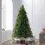 9' H Lighted Artificial Fir Christmas Tree