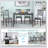 Dining Rectangular Table set for 4,Kitchen Dining Table for Small Space