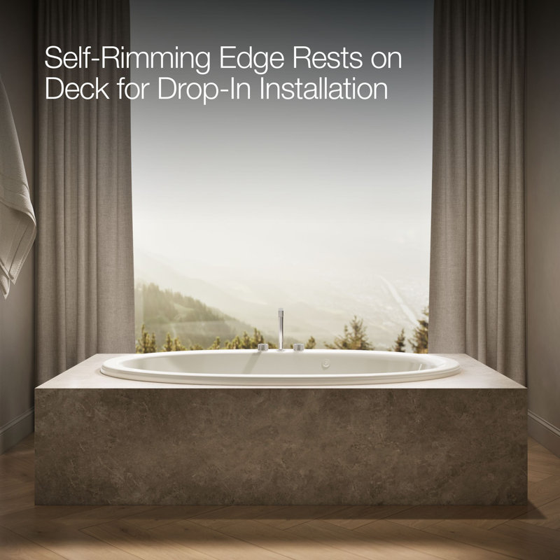 Sunward® 72" x 42" Whirpool Bathtub, Biscuit