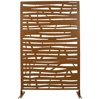 Outdoor & Indoor Privacy Screen Metal Privacy Screen 76" H×48" W