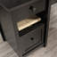 Bureau en L, finition noire