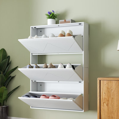 3 Tier Metal Shoe Cabinet