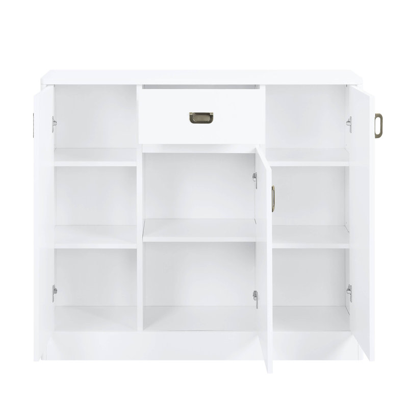 High Gloss 3-Door Server with Drawer