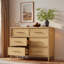 Commode avec 6 tiroirs et poignées dorées-2081860918