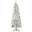 Sapin de Noël artificiel enneigé 6 pi avec 250 lumières DEL et 462 pointes