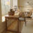 Tan Rectangular Solid Wood desk-109514488