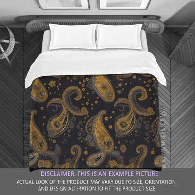 Édredon en microfibre Botanical Gold / Grey