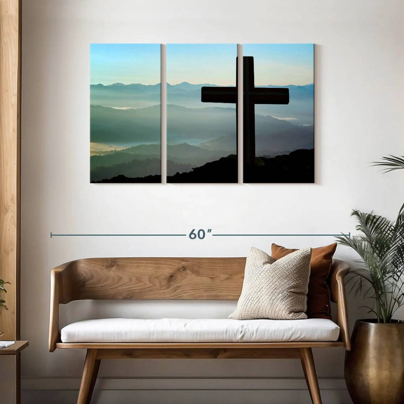 Adella Mountain Cross, 28" H x 45" W