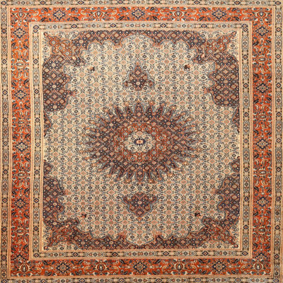 Tapis brun/beige traditionnel Bonifácio