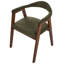 ONECO 46cm H Boucle Upholstered Armchair in Brown, Green