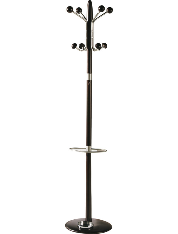 Lettie Freestanding 8 - Hook Coat Rack, Wenge