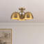 Fosso 17-in Gold Semi-Flush Mount-1913005508