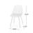 White Polypropylene Outdoor Chair - Stable, , Diamond Mesh Looked Chairs , Weather-, Look-1824914505