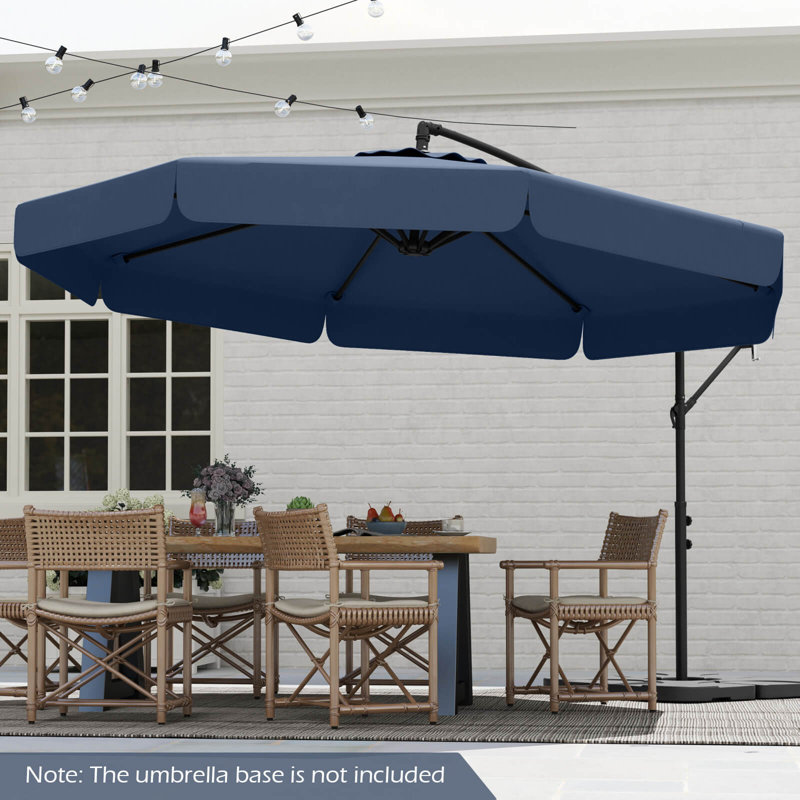 Parasol suspendu en porte-à-faux 10 pi, Marine