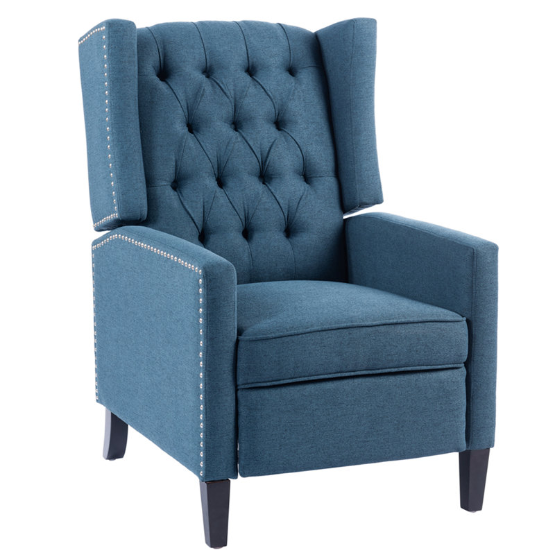Upholstered Massage Chair, Blue 