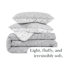 Botanical Leaves Collection Oversized Reversible light weight Quilt Set with shams-113814779-113858984