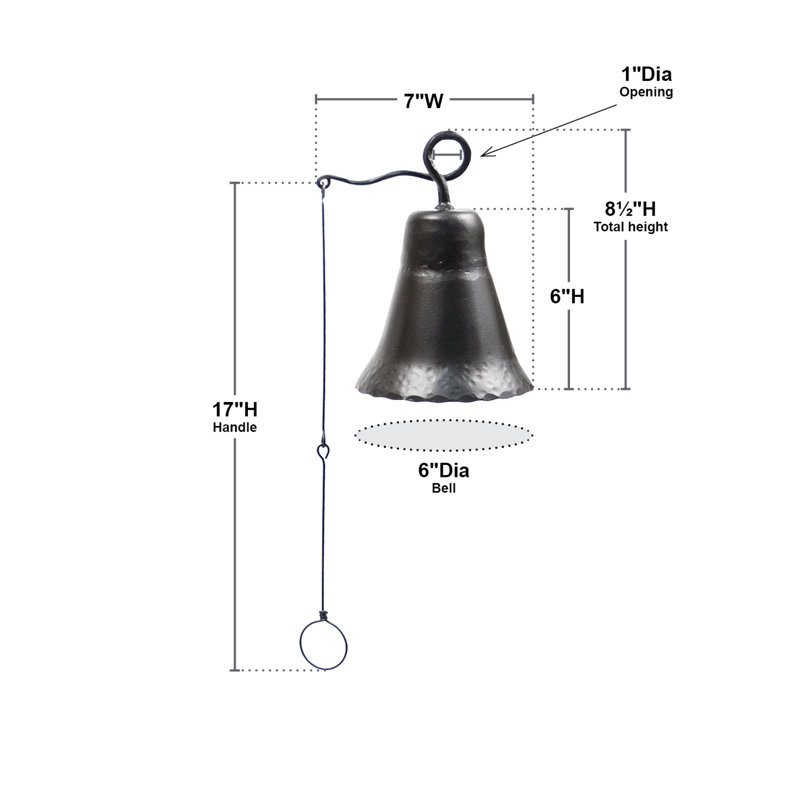 Berns Weather Resistant Metal Bell, Medium
