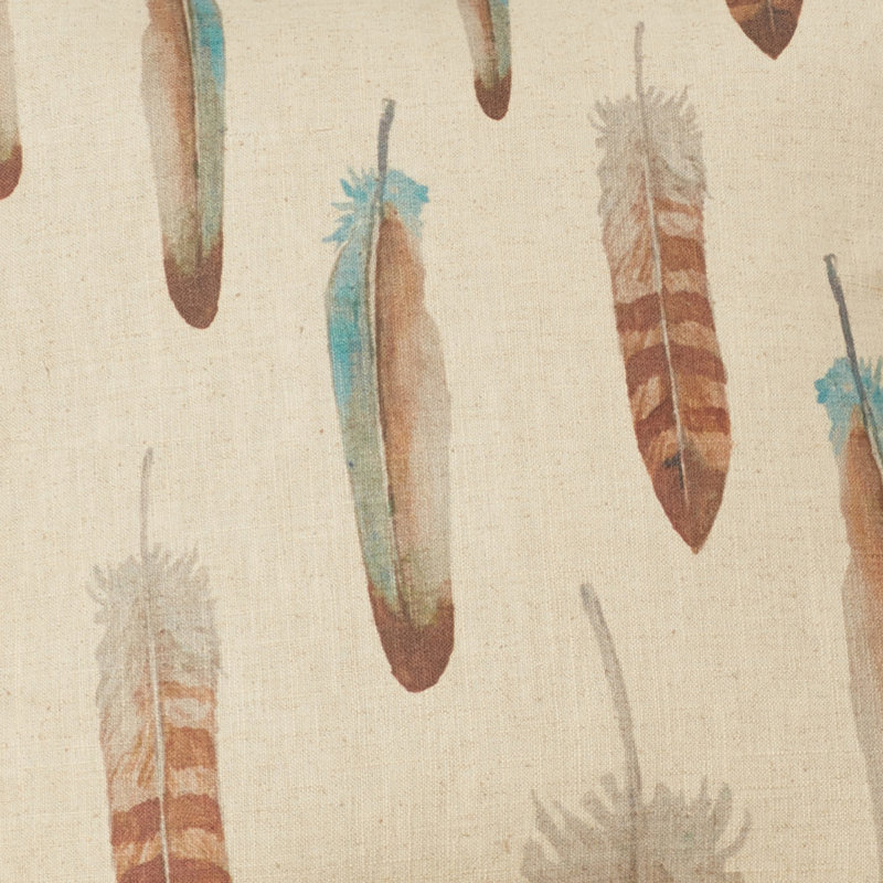 Feather Linen Reversible Throw Pillow