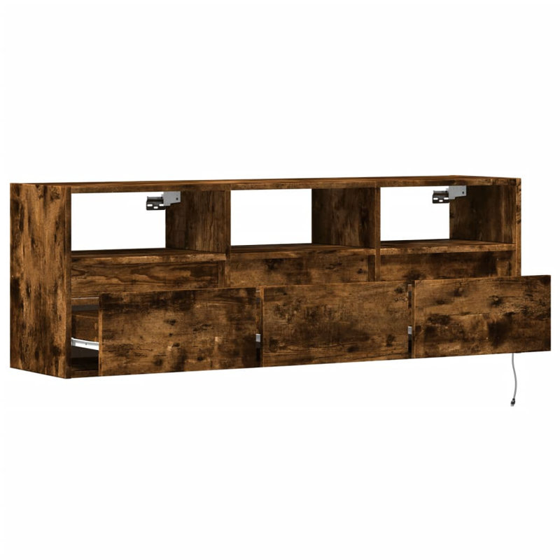 Dallton TV Stand, Smoked Oak, 130cm