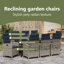 8 - Person Patio Dining Set with Rectangular Table-1096183049