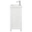 Meuble-lavabo simple autoportant moderne de 20 po avec plateau en céramique pour petit espace-571360612